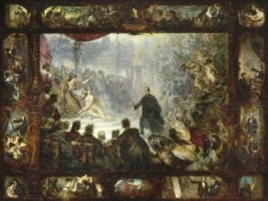 Die Apotheose Des Malers Wilhelm Von Kaulbach by Carl Theodor Von Piloty