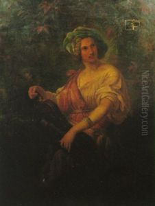 The Hurdy Gurdy Player by Carl Theodor Von Piloty