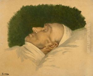 Portrait Du Marechal Oudinot Sur Son Lit De Mort