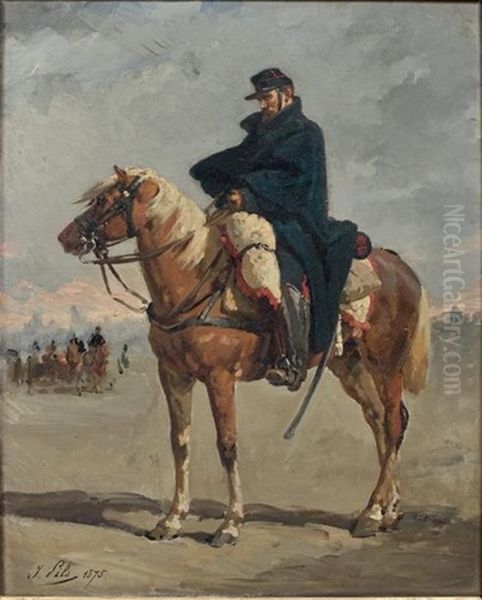 Cavalier En Tenue De Route - view 1