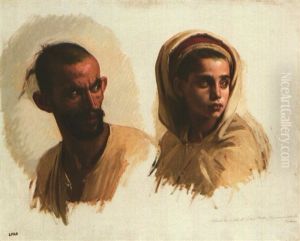 Deux Etudes De Kabyles by Isidore Alexandre Augustin Pils