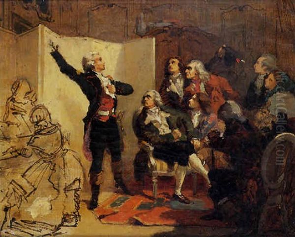 Rouget De L'isle Chantant Pour La Premiere Fois La Marseillaise Chez Dietrich, Maire De Strasbourg - view 1