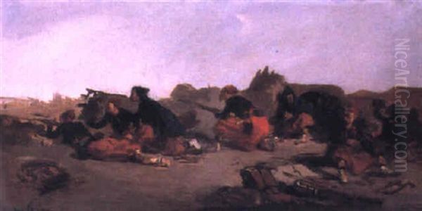 Zouave Infantry Fighting In Crimea - view 1