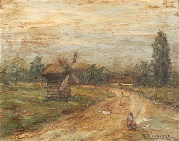 Summer Landscape With Windmill - view 1