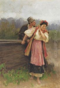 By The Well by Nicolai K. Pimonenko