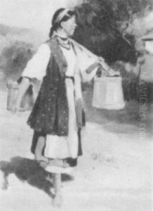 Girl Carrying Water