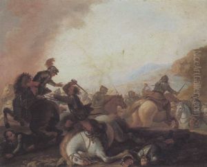 Scontro Di Cavalieri by Giuseppe Pinacci