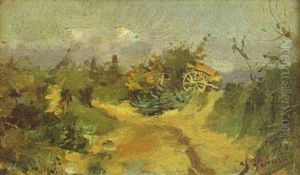 Paisaje Con Carreta Paisaje Con Carreta