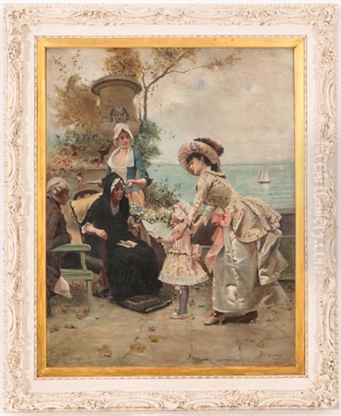 A Family Gathering By The Sea Shore - view 1