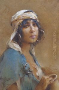 Mabrouka A Tunis (bedouine A La Robe Bleue)
