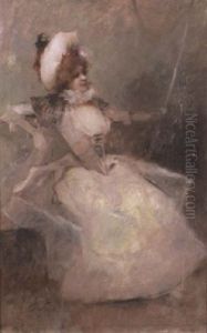 A Lady On A Swing