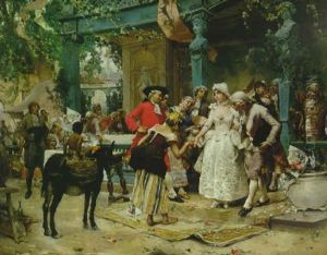 The Fortune Teller by Emile Auguste Pinchart