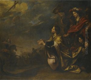 The Emperor Constantine's Vision Of The Cross Before The Battle Of The Milvian Bridge