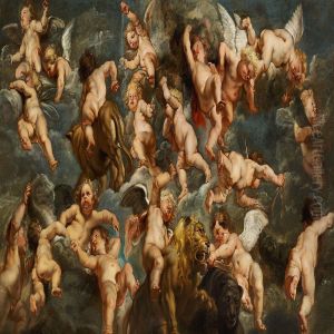 Angels And Wild Animals by Theodor Boeyermans