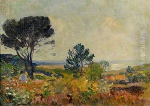 Paysage A Quiberville by Robert Antoine Pinchon