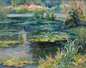 Le Bassin Du Jardin Des Plantes Ou Nympheas by Robert Antoine Pinchon