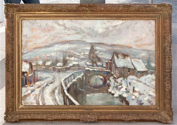 Paysage De Neige Aux Alentours De Rouen - view 1