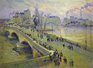 Le Pont Corneille, Rouen by Robert Antoine Pinchon