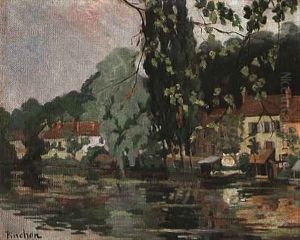 Hauser Am Fluss by Robert Antoine Pinchon