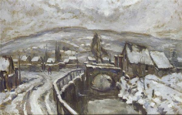 Rue Eau De Robec Sous La Neige - view 1