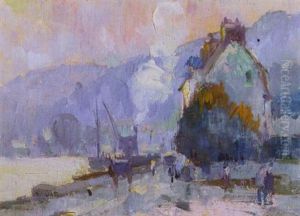 Les Quais A Rouen by Robert Antoine Pinchon