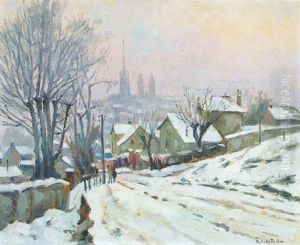 Rouen, Depuis La Rue Francis Yard by Robert Antoine Pinchon