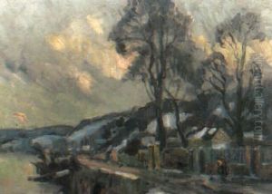 Paysage De Neige A Croisset