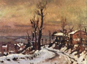 Neige Sur Bois-guillaume by Robert Antoine Pinchon