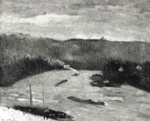 Le Pre Aux Loups A  Rouen by Robert Antoine Pinchon