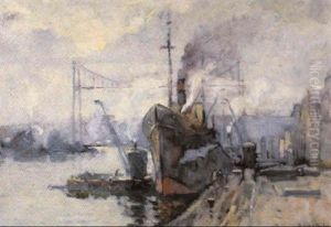 Le Port De Rouen by Robert Antoine Pinchon