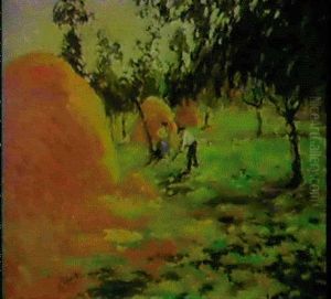 Fenaisons Sous Les Pommiers by Robert Antoine Pinchon