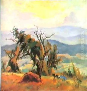 La Colline Des Maures, Paysagedu Midi by Robert Antoine Pinchon