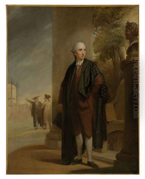 Portrait Of William Bowles Esq. Of Hale House Near Salisbury, In Graduation Robes - view 1