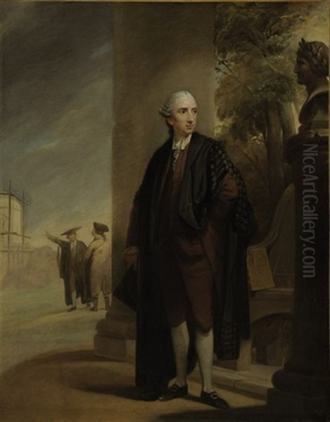 Portrait Of William Bowles Esq. Of Hale House Near Salisbury, In Graduation Robes - view 1