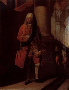 Portrait Of George Ii. Standing On The Head Of The King's Staircase At Kensington Palace