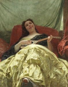 A Seductive Melody by Louis Emile Pinel De Grandchamp