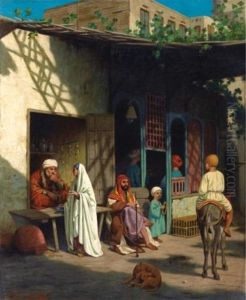 Rue Animee Dans Un Souk