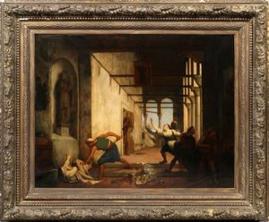 Nunnery Being Plundered by Auguste de Pinelli