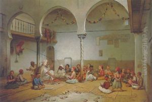 Afternoon Lessons by Auguste de Pinelli