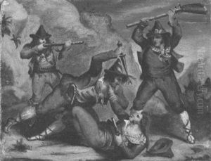 Scontro Di Briganti by Bartolomeo Pinelli