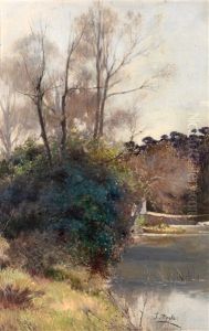 Paisaje De Rio by Jose Pinelo Llull