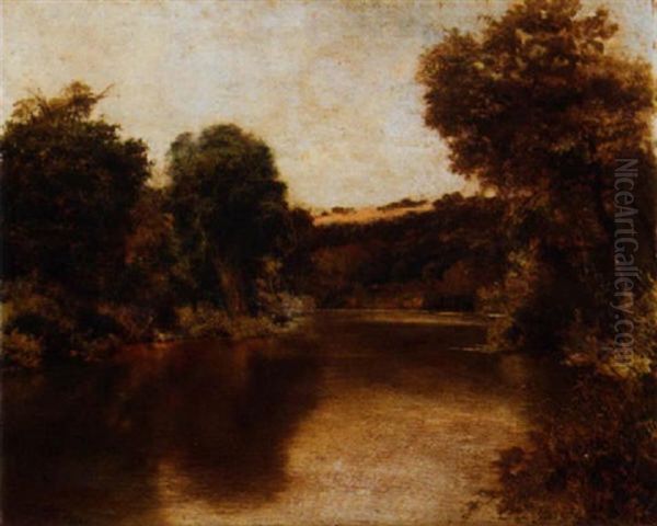 A Tranquil Stretch Of River, Alcala - view 1