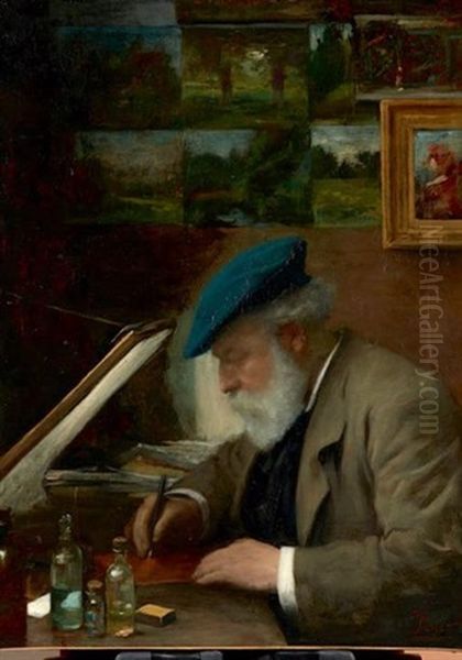 Portrait D'un Graveur Dans Son Atelier - view 1