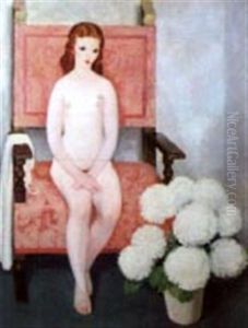 Nu A L'hortensia by Jean Robert Pinet