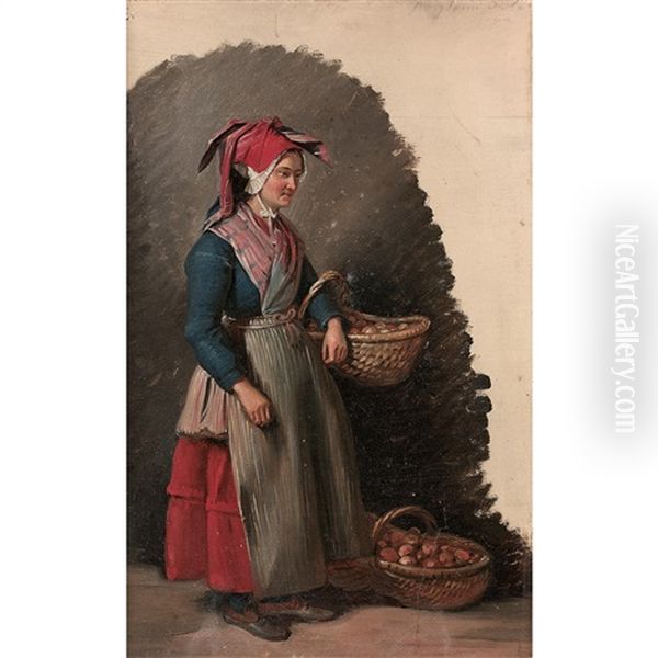 Jeune Femme Au Panier - view 1