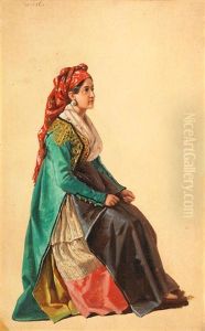 Study Of A Lady From Caraffa, Calabria; And A Study Of A Lady From Procida (2)