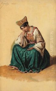 Etude D'une Femme De Calabre