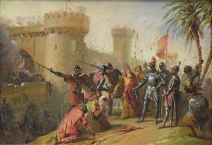 Combat Sous Les Murs D'antioche, Prise D'albare En 1098 (study)