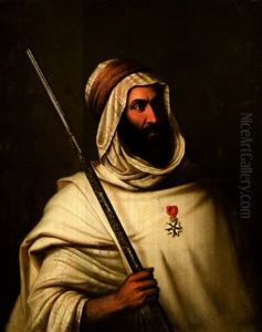 Portrait D'amar Ben Ferhat, Bachagha Des Ouled Aiad