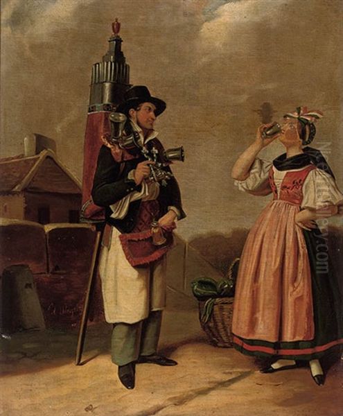 Off To Market (+ The Water Seller; Pair) - view 1